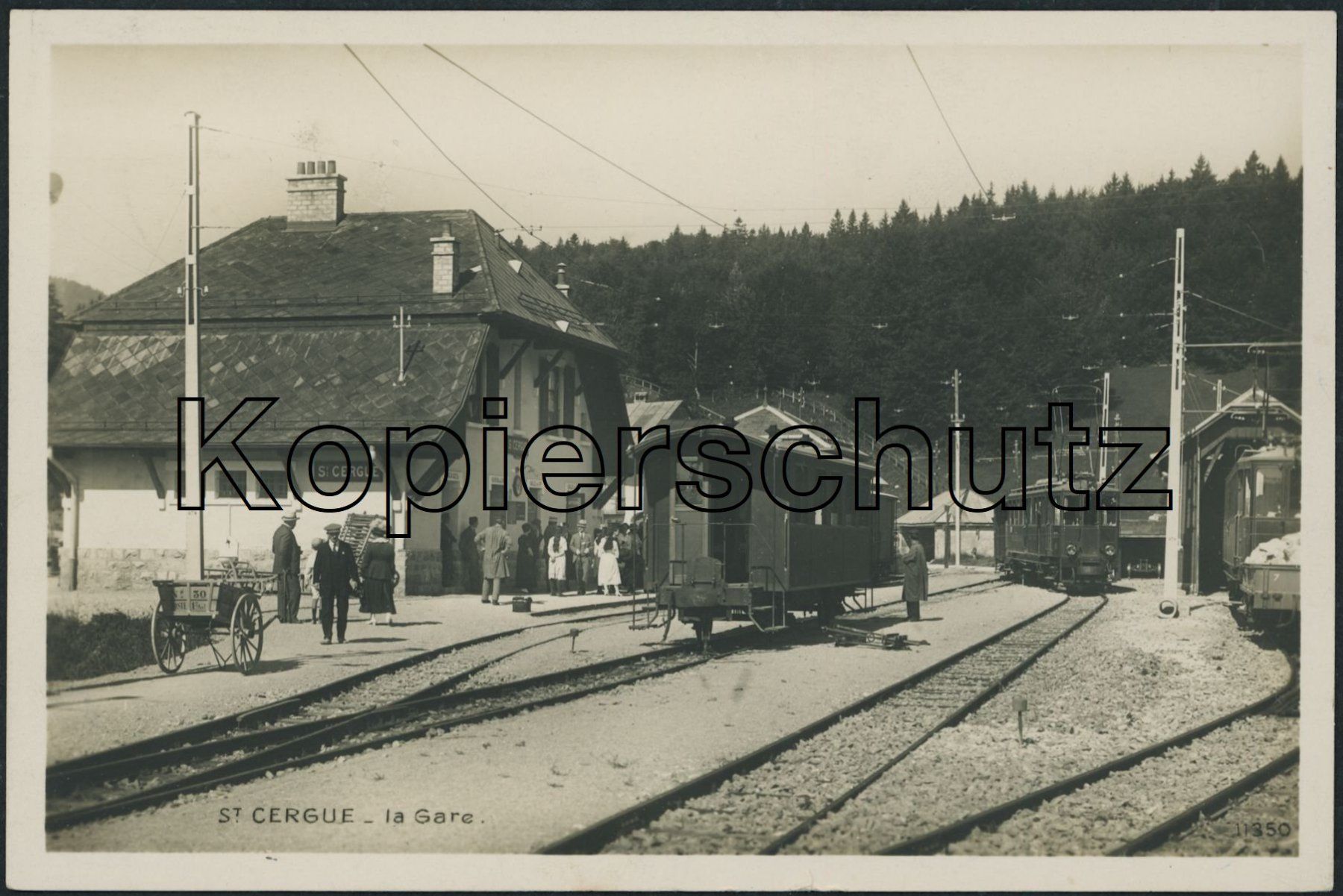 Ansichtskarten: VD St. Cergue - Bahnhof - Bahn NStCM – Gebraucht aus Schindellegi von dolpitz