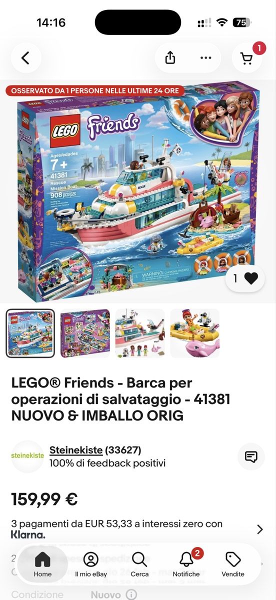 Lego Spielzeuge: Lego Friends Rettungsboot Artikel 41381 – Gebraucht aus Carabbia von gabjo82 1