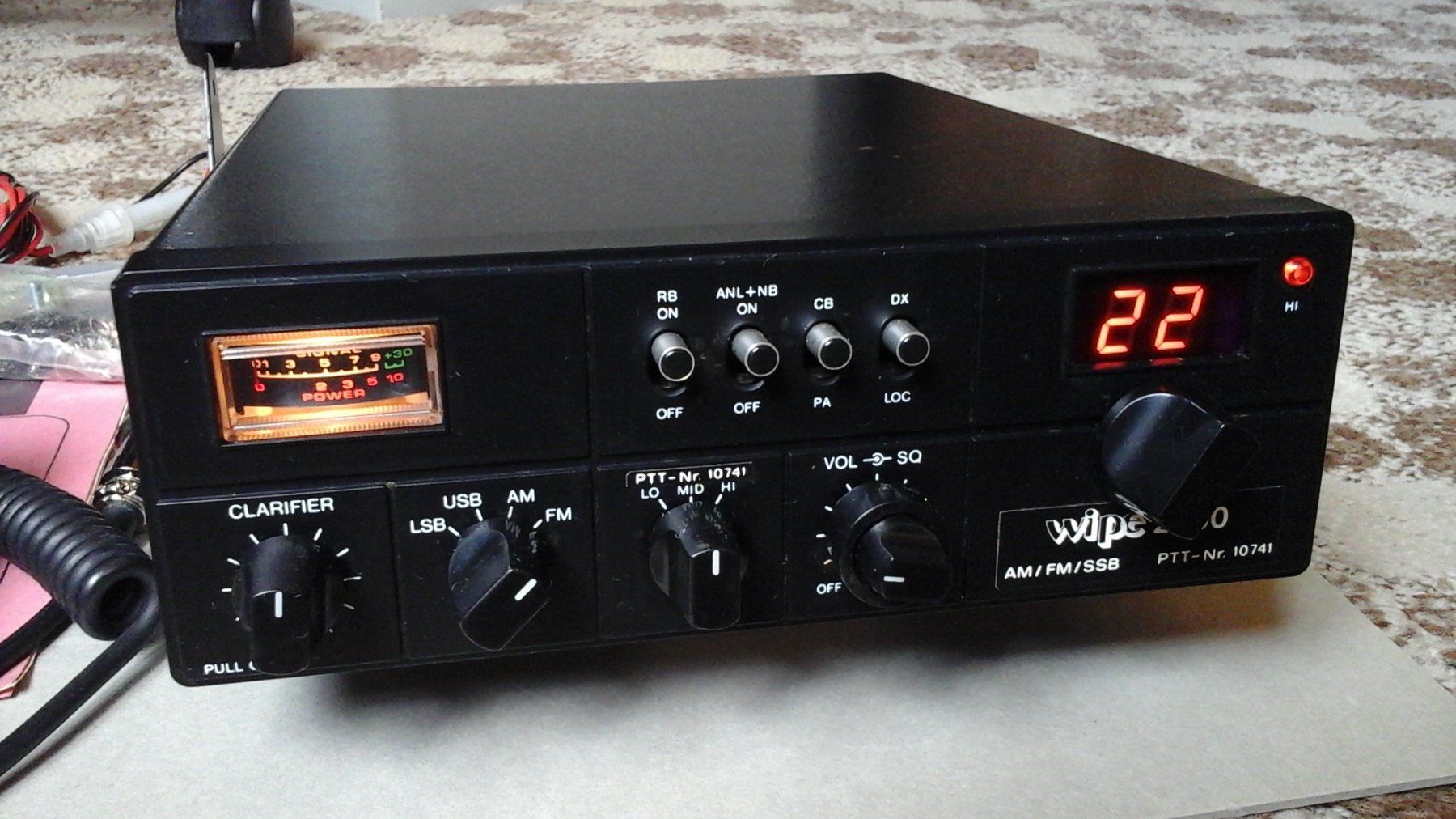 Funktechnik: Wipe 2000 CB-Mobilfunkgerät FM/AM/SSB (Oldtimer) – Gebraucht aus Farnern von Radiovox 1