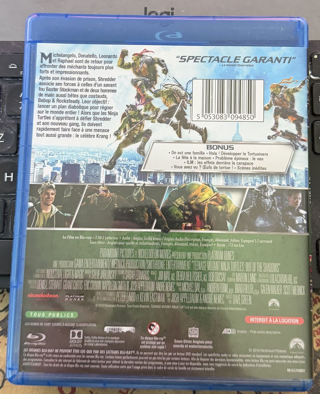 Tutti i DVDs: Ninja Turtles 2 (2016) - Blu-ray – Usato da Semsales venduto da __Florian__ 2