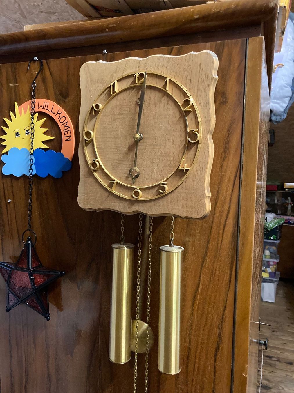 Orologi: Wanduhr mit Pendel und Gewichten – Usato da Kirchberg BE venduto da Multimeter_93