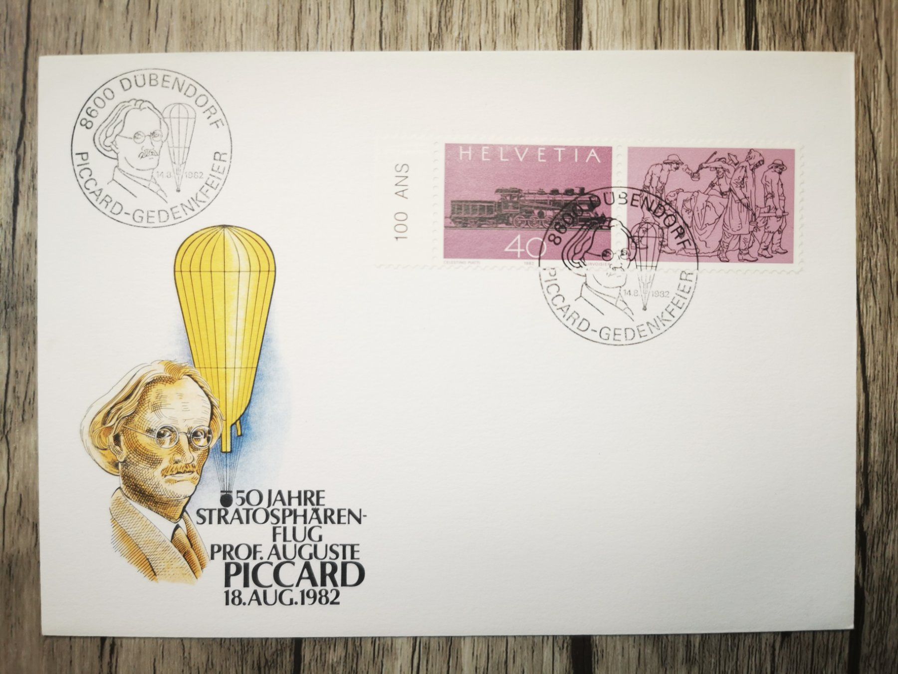 Tutti i francobolli: TR13 Enveloppe + Timbre Suisse 1982 – Usato da Cousset venduto da Patrick_Collections