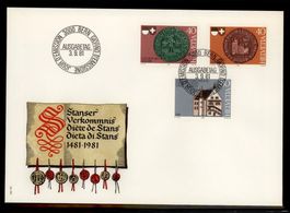 1981, FDC, Stanser Verkommnis (Nr. 660–662)