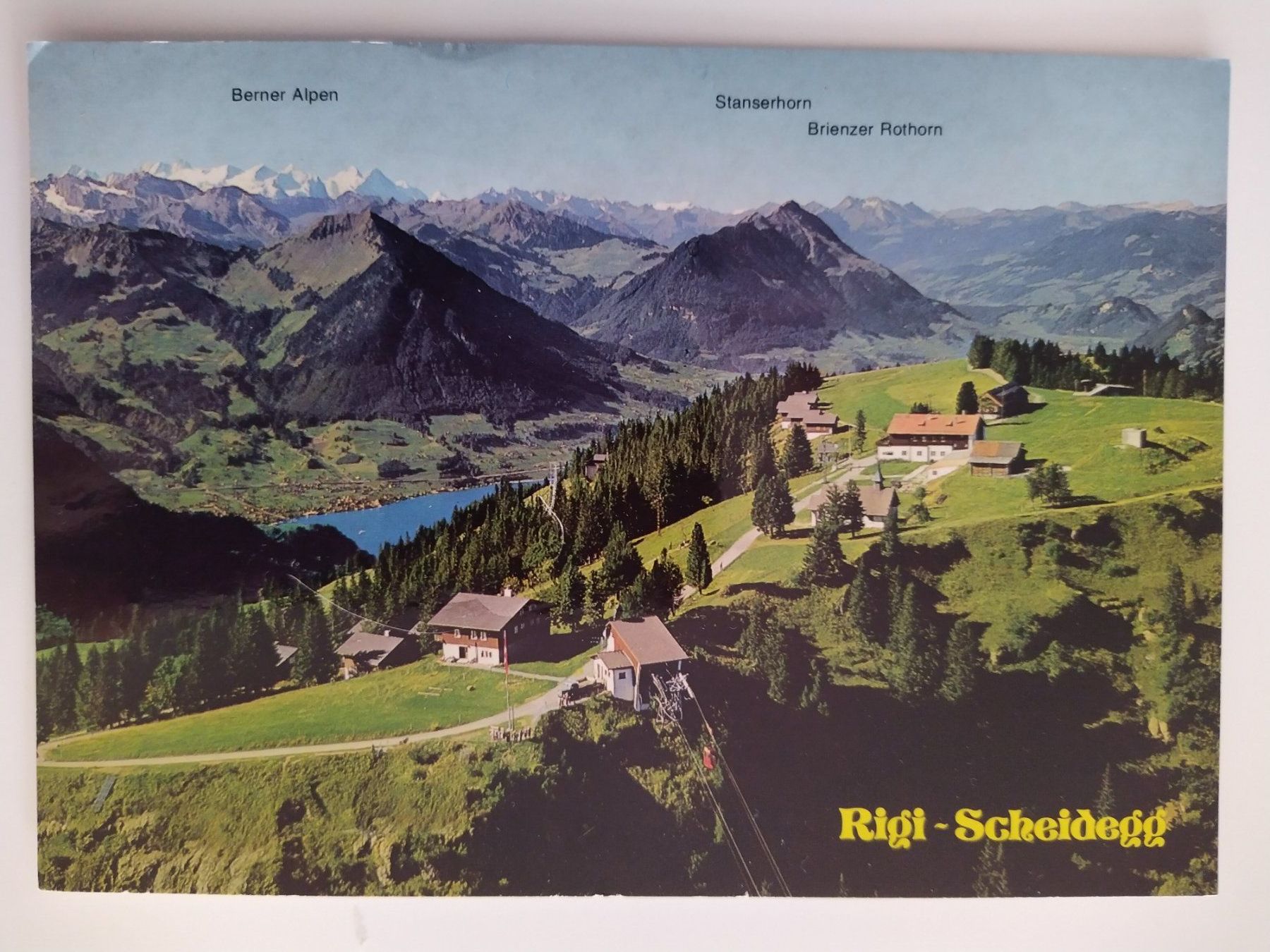 Ansichtskarten: Originale Ansichtskarte Rigi-Scheidegg, dat. 1985 – Gebraucht aus Ohmstal von Lebensfreude05
