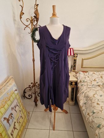 Sommer Kleid Violet verpielt verfätzt stretch gr. 46
