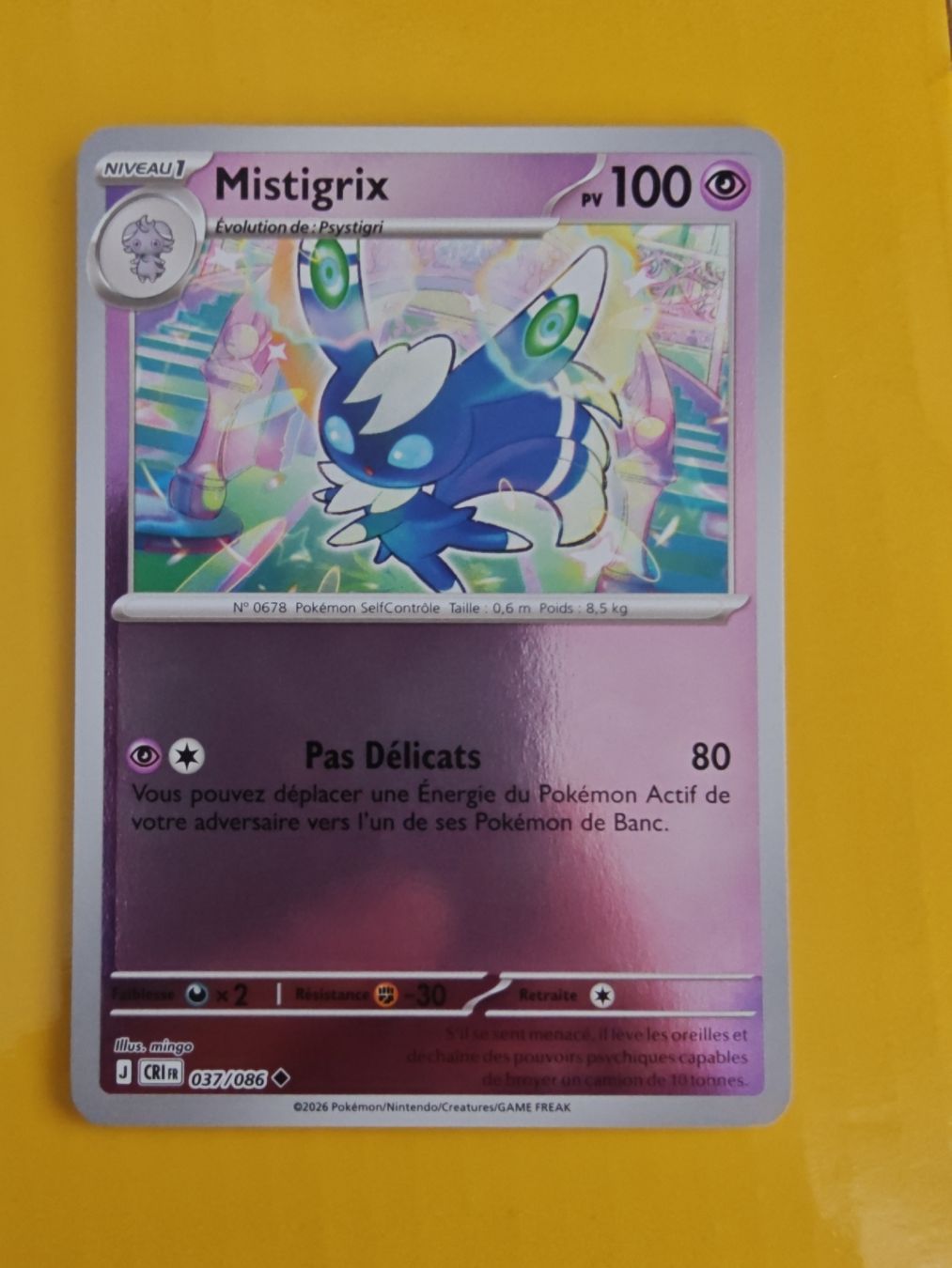 Pokémon Carte collezionabili: Mistigrix Reverse (037/086) Chaos Ascendant - CRI fr – Usato da Cormondreche venduto da pajojo