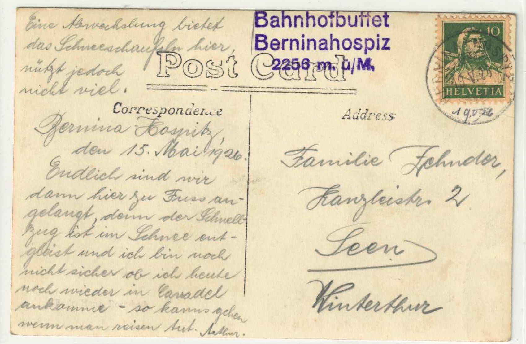 Cartes postales: Berninahospiz – D'occasion à Ettingen par Kartenplanet 1