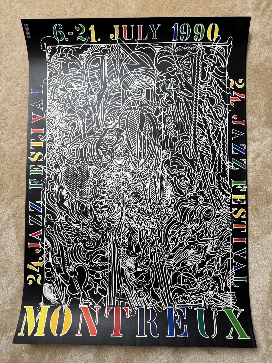 Foto & Immagini: Affiche originale Jazz Montreux, première éd. 1990 – Usato da Choulex venduto da collectart
