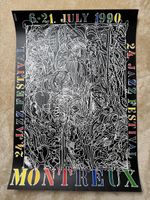 Affiche originale Jazz Montreux, première éd. 1990