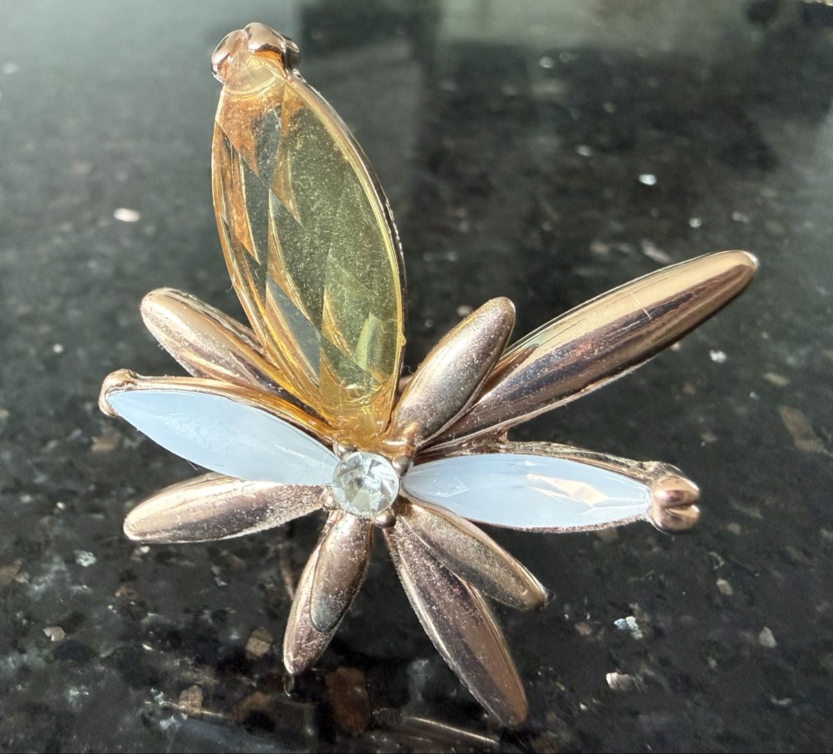 Anelli: Statement Ring mit Blumen Design, ideal für den Sommer! – Nuovo (secondo la descrizione) da Lyss venduto da Sibella56 1