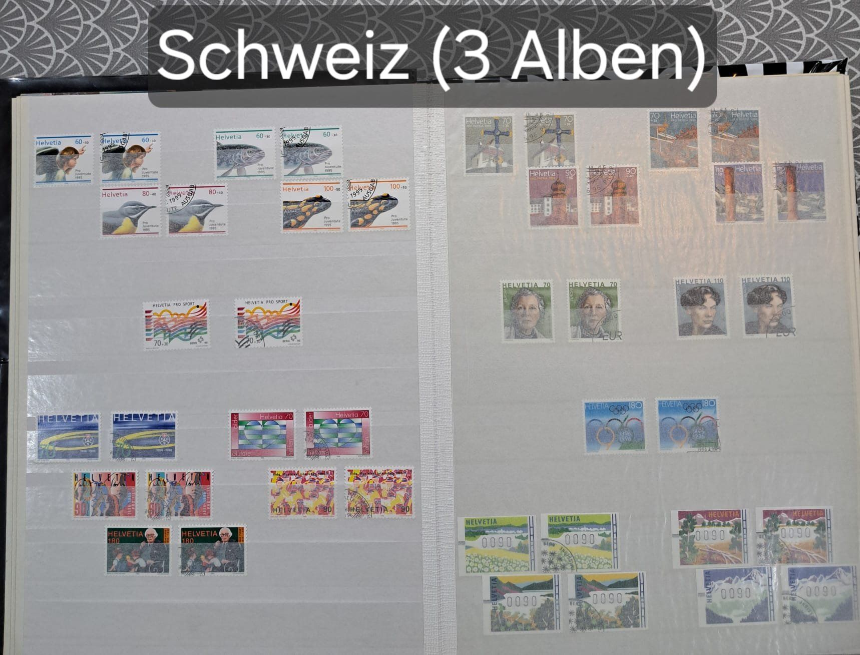 Alben: Briefmarken Schweiz - 3 Alben – Gebraucht aus Kerzers von Hubihifi