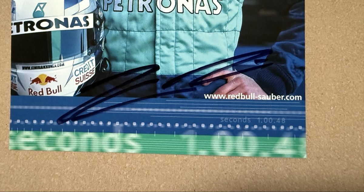 Autografi: Kimi Räikkönen Autogramm – Nuovo e nell'imballaggio originale da Gwatt (Thun) venduto da pachdele 1