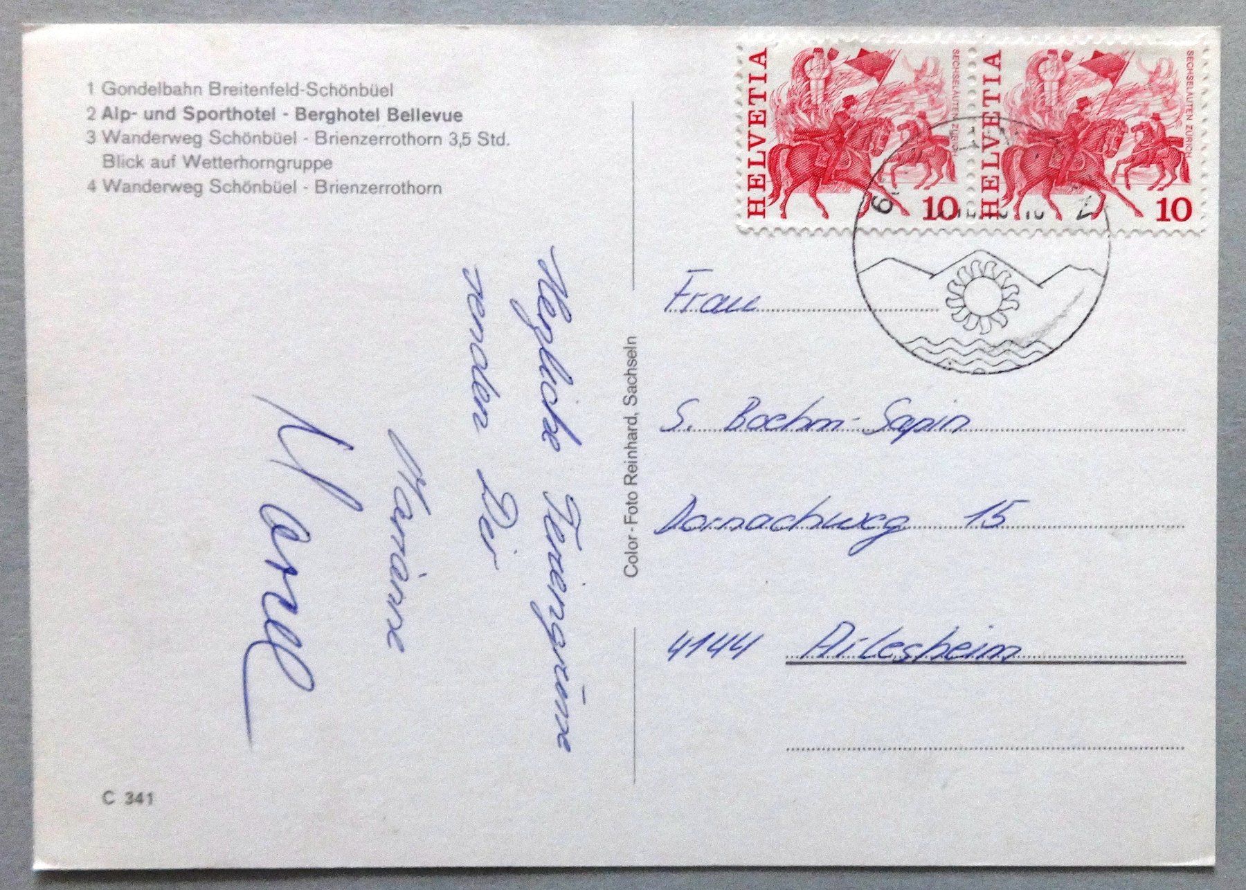 Cartes postales: Lungern-Schönbüel 2011 m ü.M. – D'occasion à Fétigny par Billy2miny 1