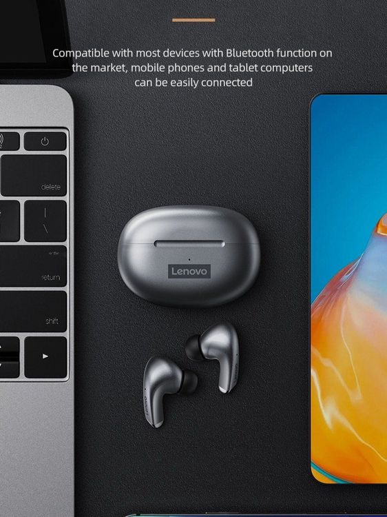 Original LENOVO LP5 Bluetooth Kopfhörer mit Touch Bedienung 9