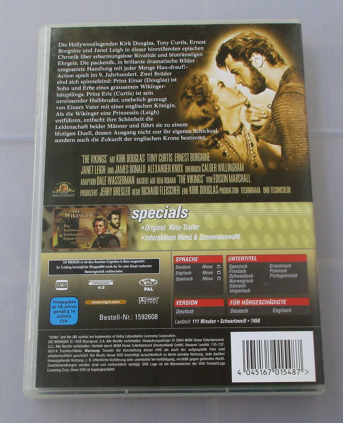 Tutti i DVDs: DIE WIKINGER - Kirk Douglas/Tony Curtis – Usato da Wattwil venduto da Muriel10 1