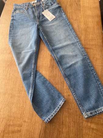 BERSHKA HOSE/JEANS GR.36 blau Waschung Mod.MOM NEU/OVP