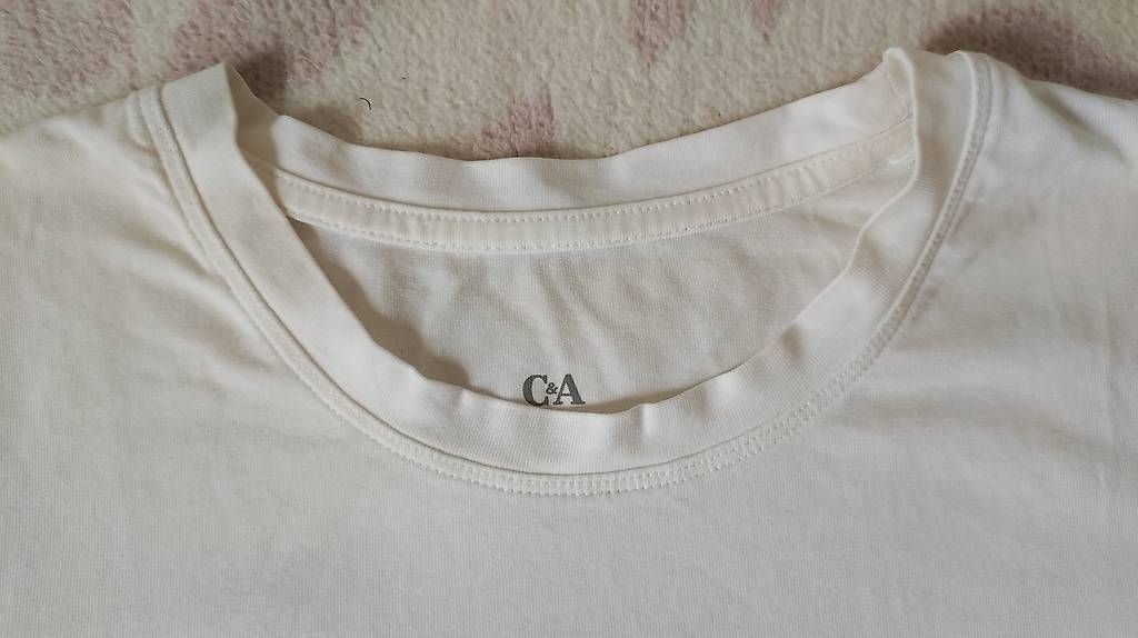 C&A T-shirt: C&A Langarmshirt Weiss Grösse XS – Usato da Sempach Station venduto da Szizi 4