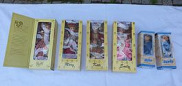 Sammlung von 6 Puppen, 4 Victorian Dolls, 1 Mike, 1 Sandy