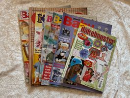Paket 7 Handarbeitshefte Stricken und Häkeln