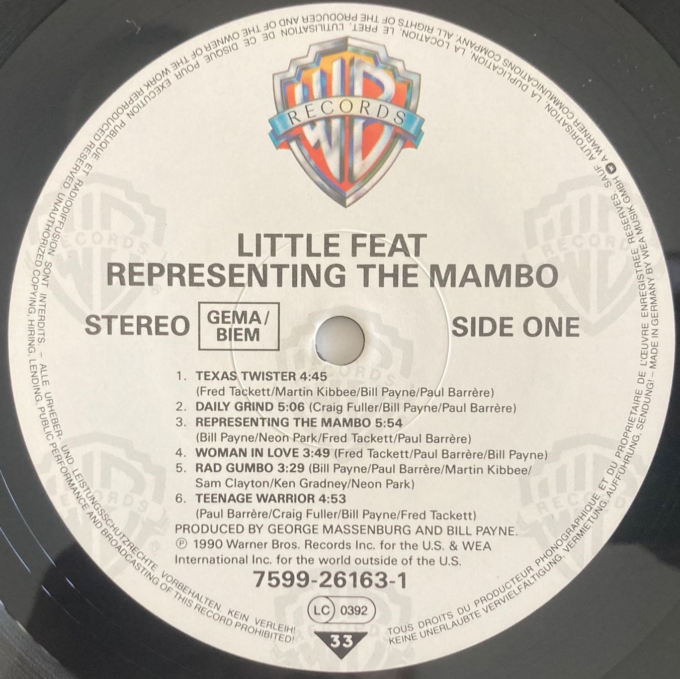 Dischi in vinile: LITTLE FEAT - REPRESENTING THE MAMBO – Usato da Poliez-Pittet venduto da Newtown-Records 3