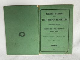 Règlement militaire Troupe Fédérale Armée Suisse Militär
