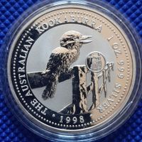 1 oz 999 Silver Kookaburra Australia 1998 Privy Mark