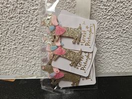 Neu - Haarclip Dackel 6 Stk.