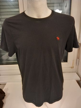 Abercrombie & Fitch T-Shirt Schwarz Herren Shirt Sommer M