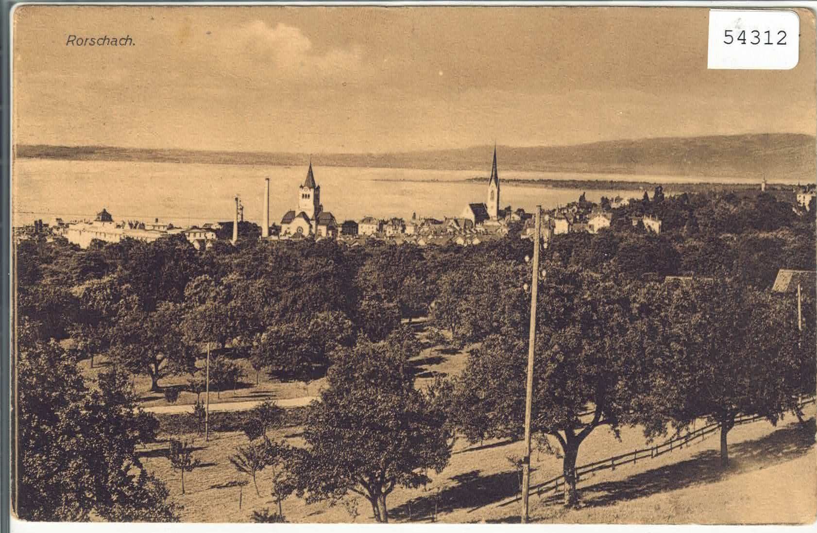 Cartoline postali: Rorschach - Generalansicht – Usato da Ettingen venduto da Kartenplanet