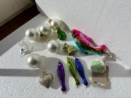 Weihnachten Baumschmuck Deko bunt glitzer
