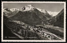 Pontresina, Ortsansicht aus der Vogelper