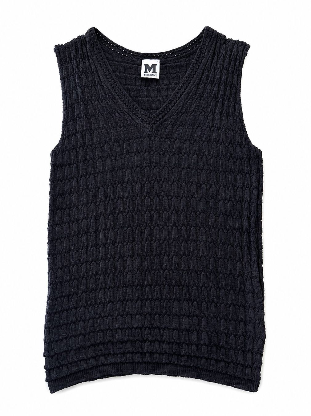 Missoni Top: M Missoni Strick-Top schwarz Gr.34/36 – Usato da Dielsdorf venduto da Dnaloria 1