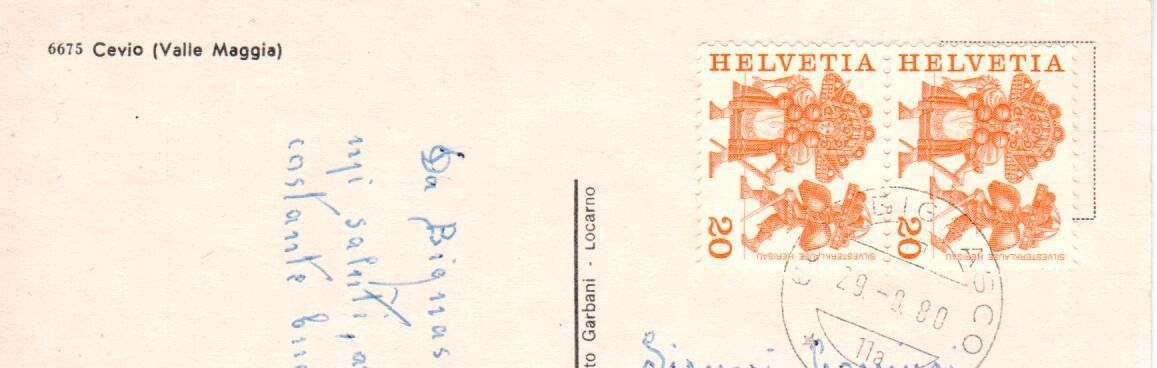 Cartoline postali: Cevio – Usato da Wolhusen venduto da Curver9 1