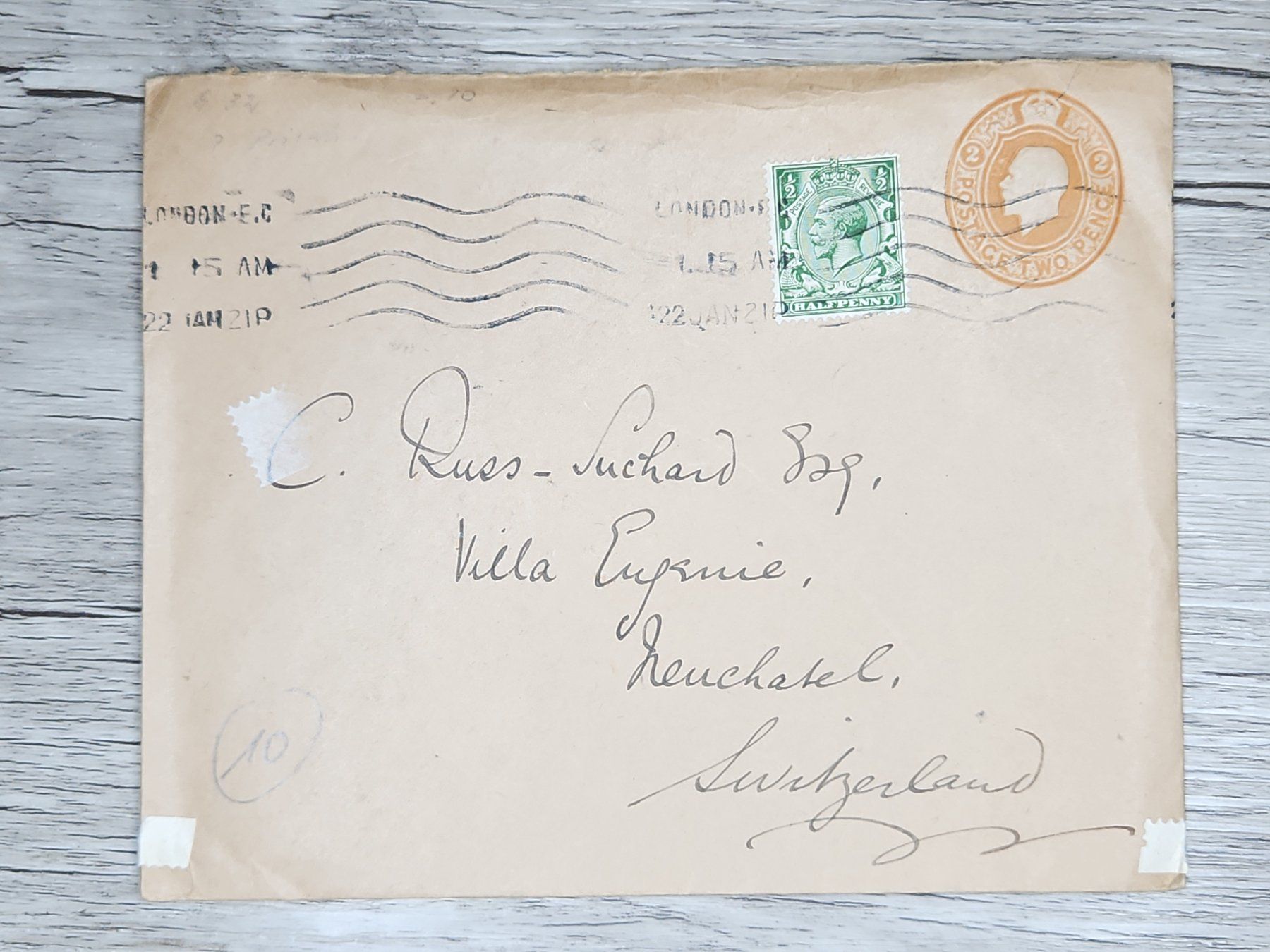 Tutti i francobolli: CL06 Enveloppe + Timbre England 19xx – Usato da Cousset venduto da Patrick_Collections