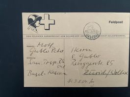 Militärpostkarte Feldpost 1954  (V240)