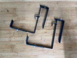 Halterung für Blumenkisten / Germanium, Preis für 2 Stk.