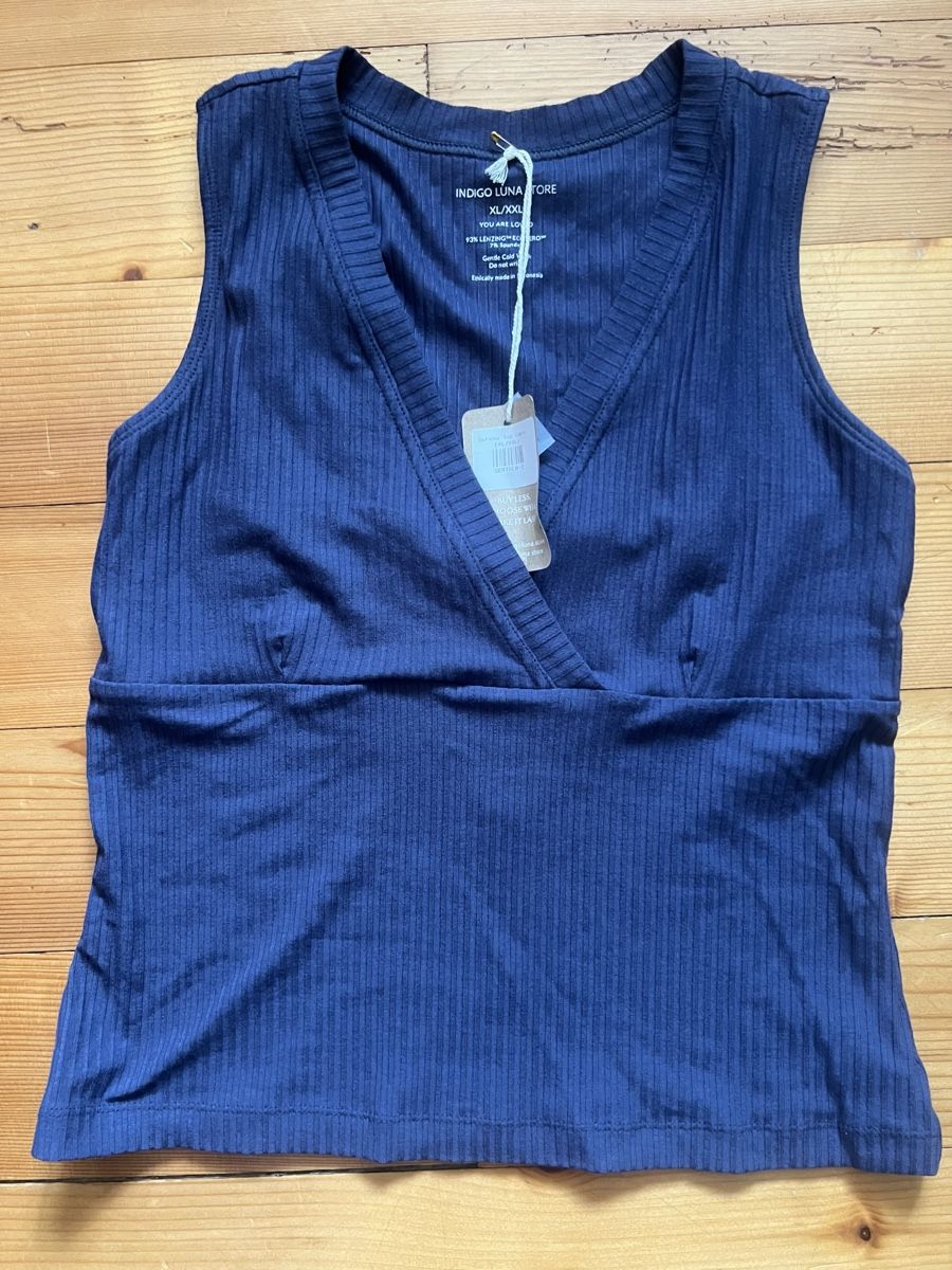 Top: Top navy blau – Nuovo e nell'imballaggio originale da Magden venduto da leo_c8bc 2