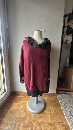 GREYSE 4in1 Tragejacke Umstandshoodie Bordeaux L