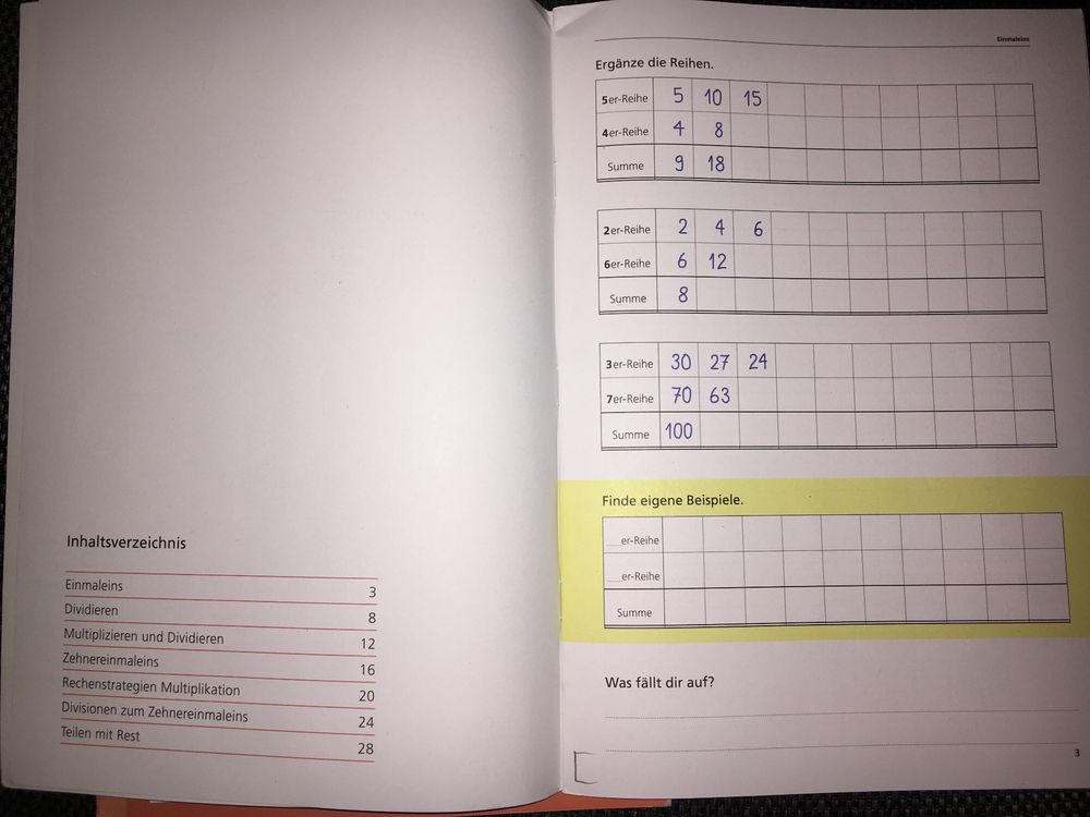 4 Arbeitshefte MATHEMATIK 3. Kl. (Zahlen& Grössen;…) | Kaufen Auf Ricardo