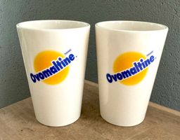 2 Trinkbecher 2 dl Becher OVOMALTINE - WANDER 70er - 80er