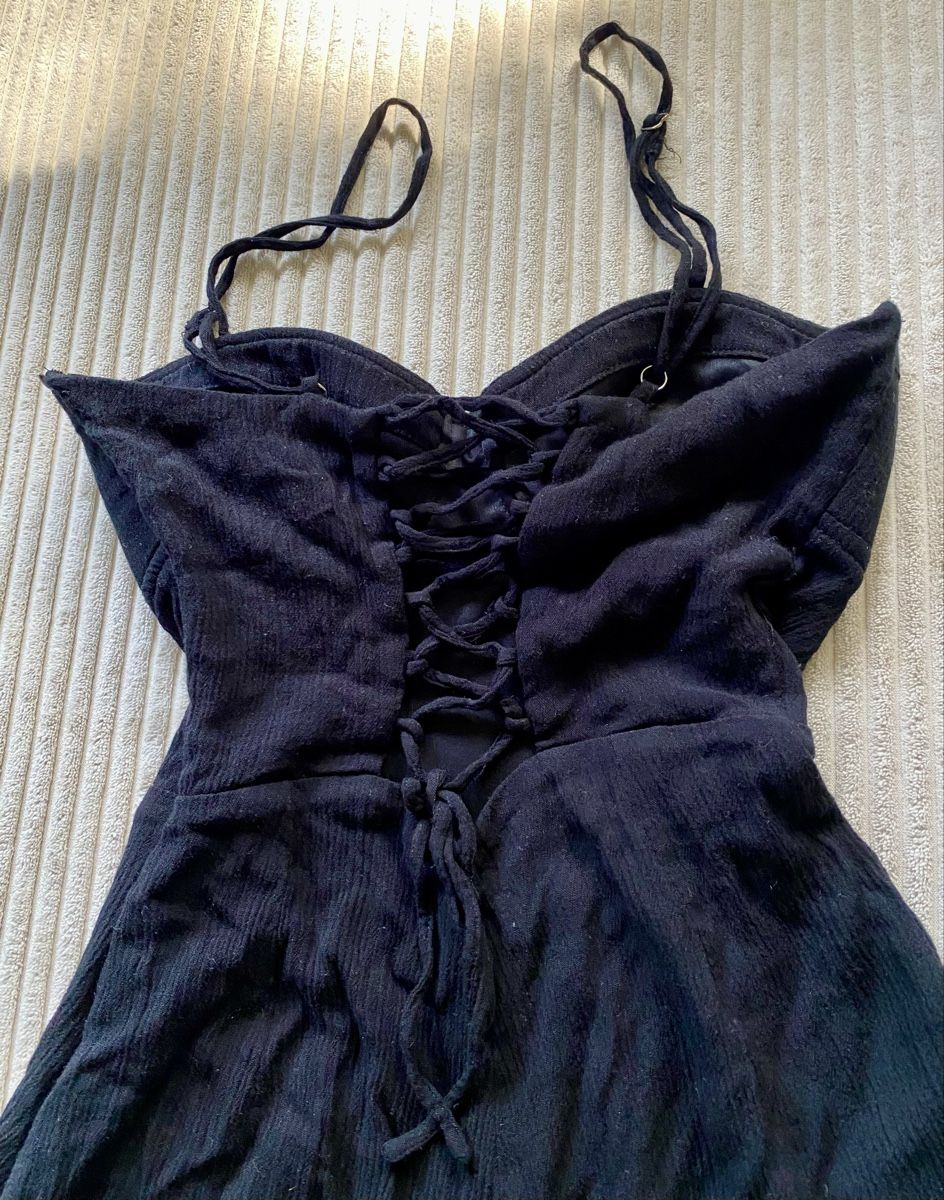 Pull&Bear Tute: Pull & Bear Jumpsuit Overall Romper Schwarz Kleid Gr. S – Usato da Langnau am Albis venduto da cynthia.jolene 2