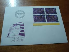 FDC Pro Aero 1981, 4erblock