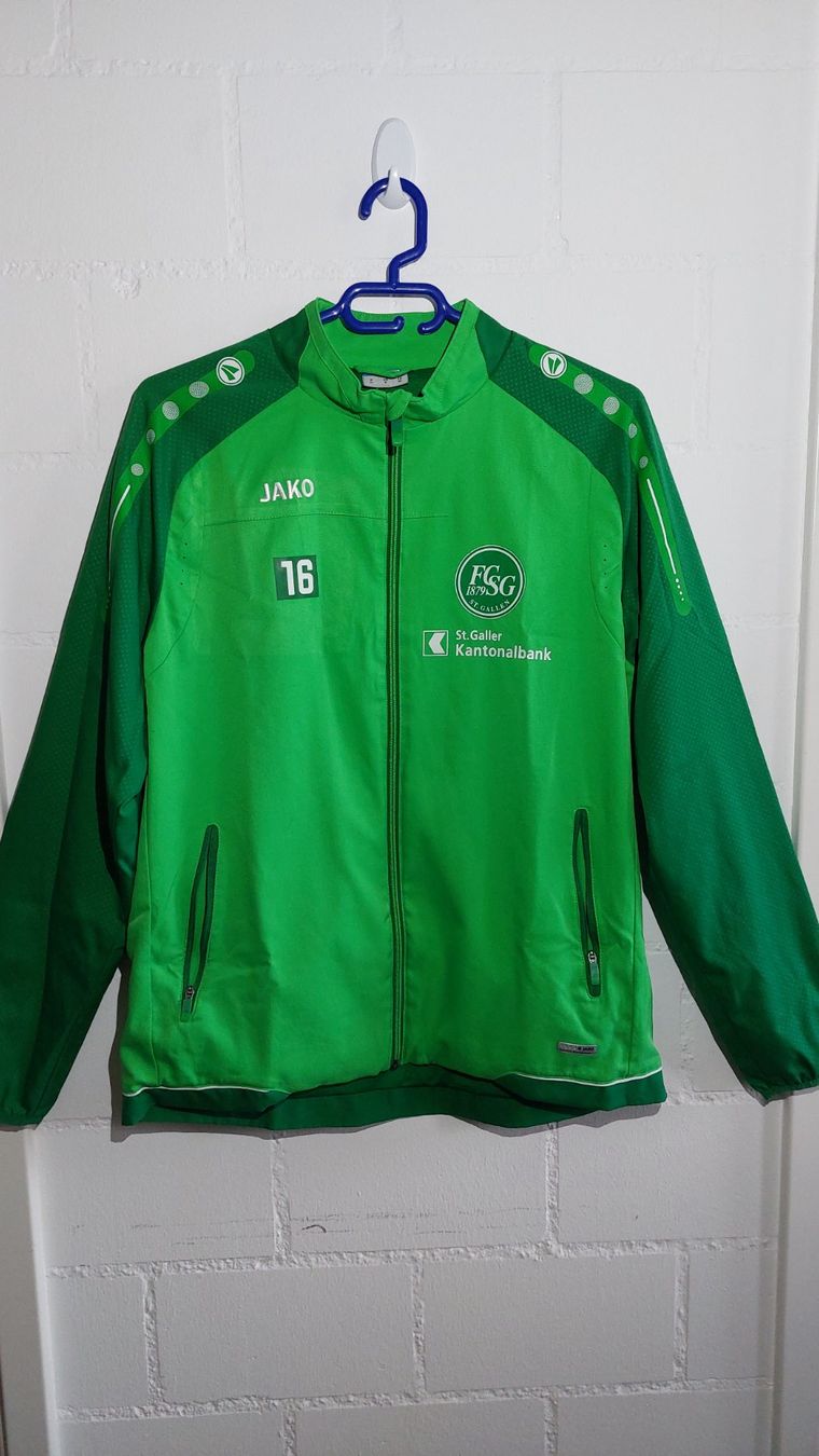 Jako Giacche: FC St.Gallen Trainingsjacke 22/23 Gr. M – Usato da Hedingen venduto da Turicun25