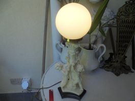 Alte Putti-Tischlampe ca. 1950-60