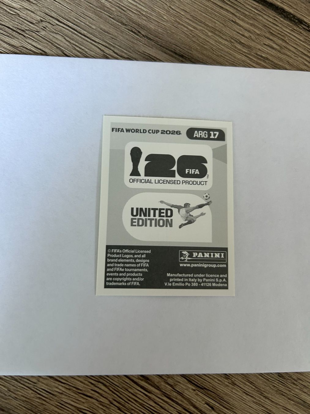 Panini Cartes à collectionner: Panini FIFA World Cup 2026 - ARG 17 – D'occasion à Zumikon par meter03 1