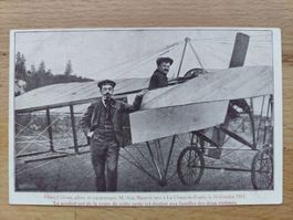 AK Aviatik Henri Cobioni La Chaux-de-Fonds 1912