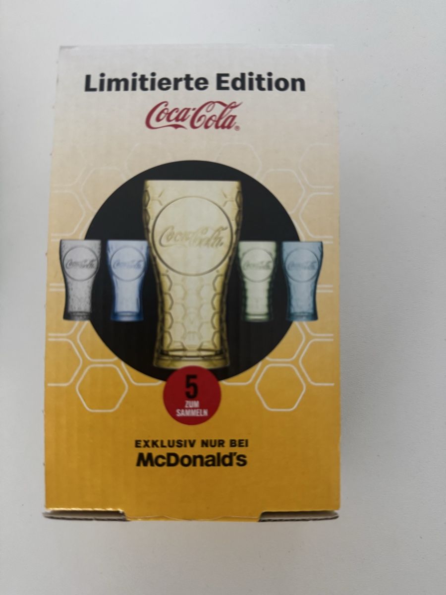 Coca-Cola Bicchieri: Mc Donald's Coca Cola Glas 2026 Honig – Nuovo e nell'imballaggio originale da Sursee venduto da giu_205 1