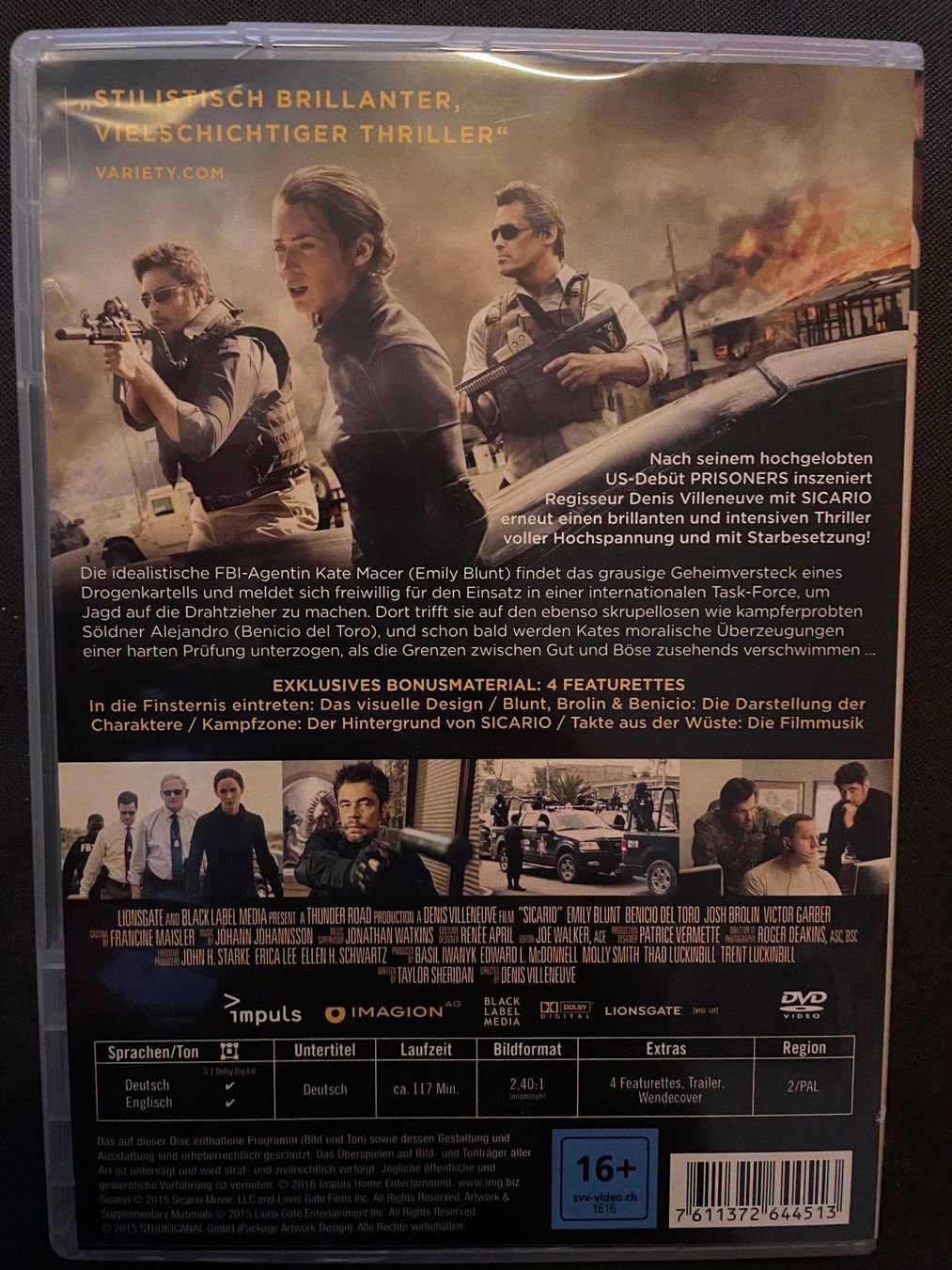Tous les DVDs: Sicario – D'occasion à Dierikon par Butcherboy 1