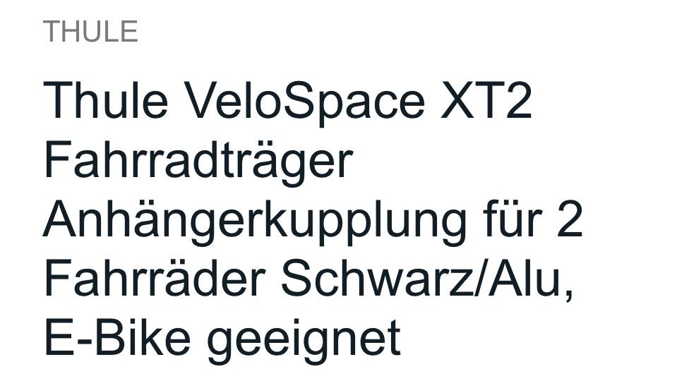 Supports de vélo: Fahrradträger Thule – D'occasion à Kleinlützel par Clearbam 1