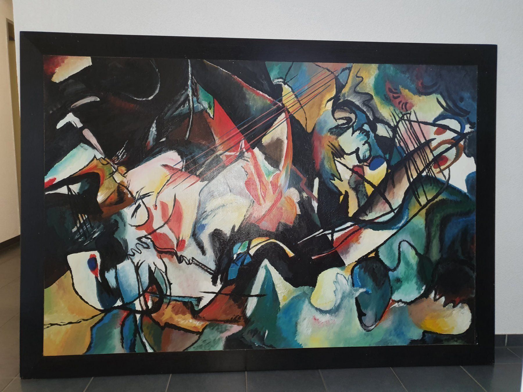 Dipinti: Grosse Öl Gemälde nach KANDINSKY – Usato da Bern venduto da artBoutiquech 5
